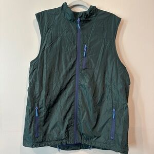 Tailorbyrd Pine Green Vest with Navy Accents